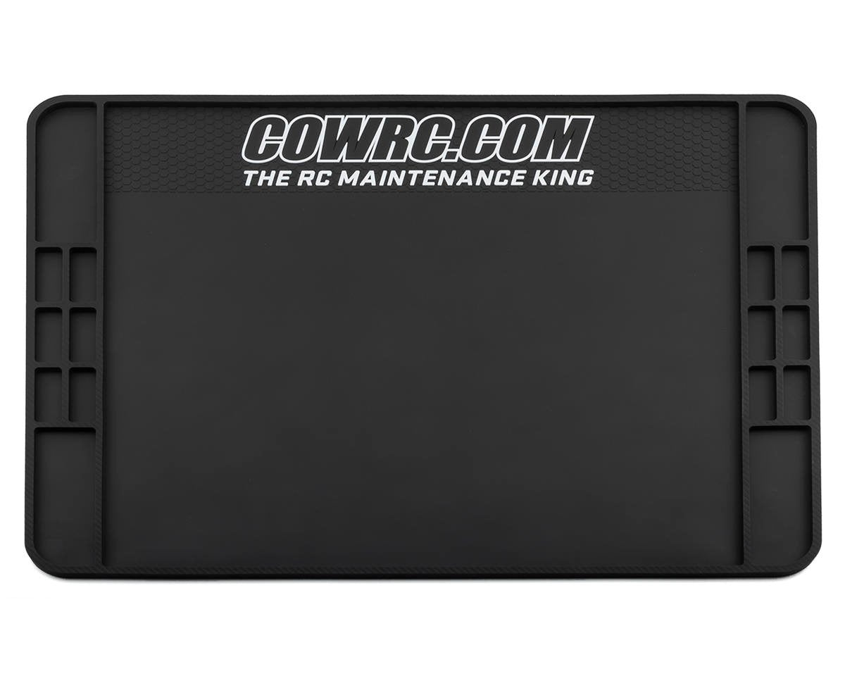 Cow RC Carbon Series Screw Catcher Rubber Pit Mat (24"x30") (CPP-R15013377)