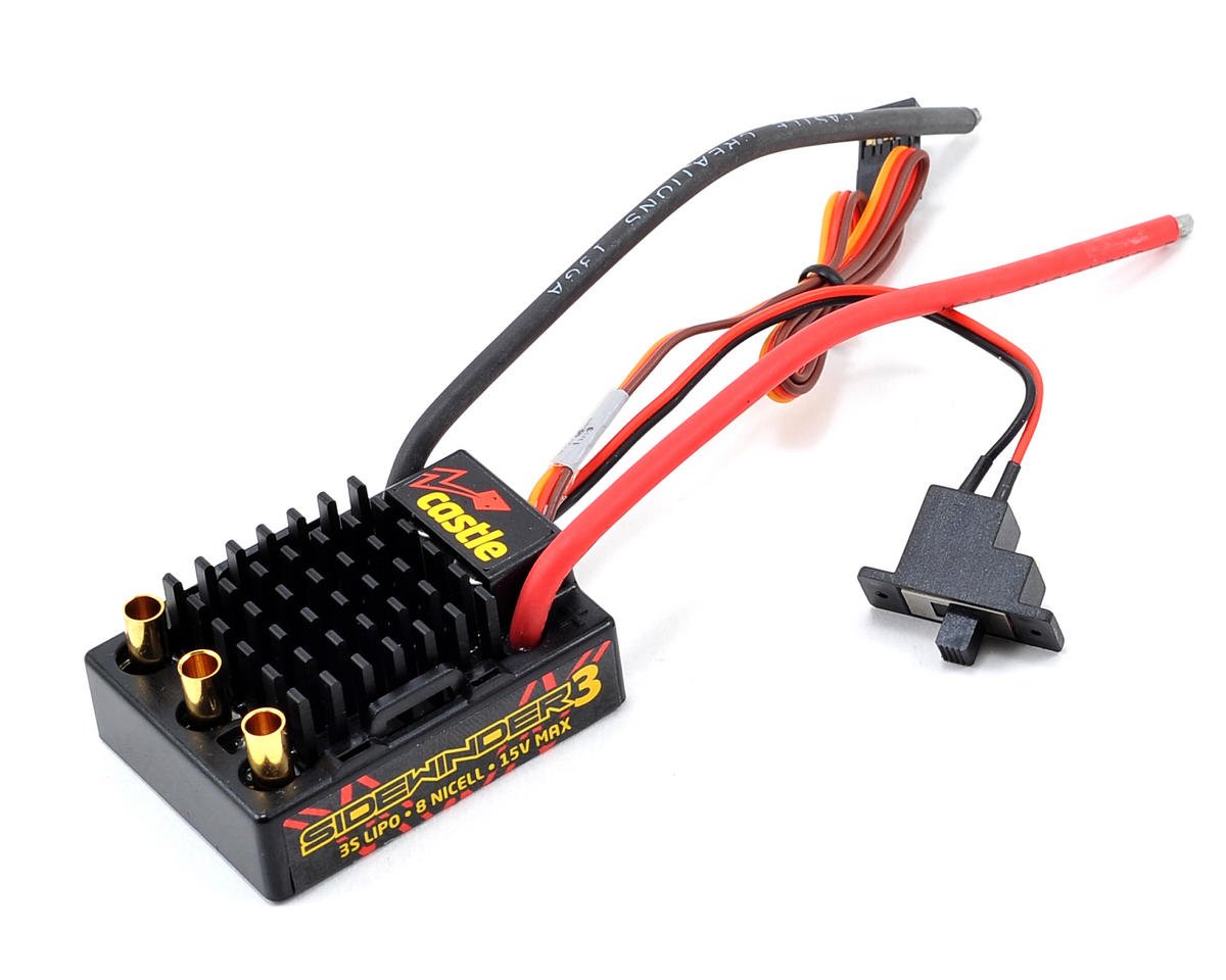 Castle Creations Sidewinder 3 Waterproof 1/10 Sport ESC (CSE010-0115-00)