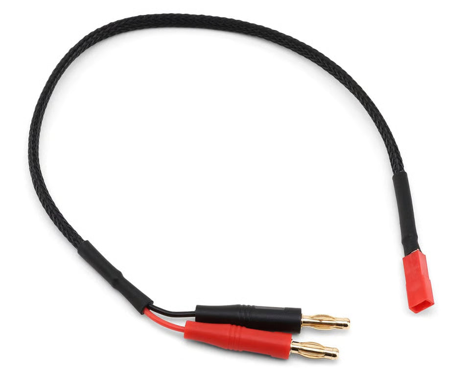 EcoPower JST Braided Charge Lead (JST Female to 4mm Banana Plugs) (ECP-1578)