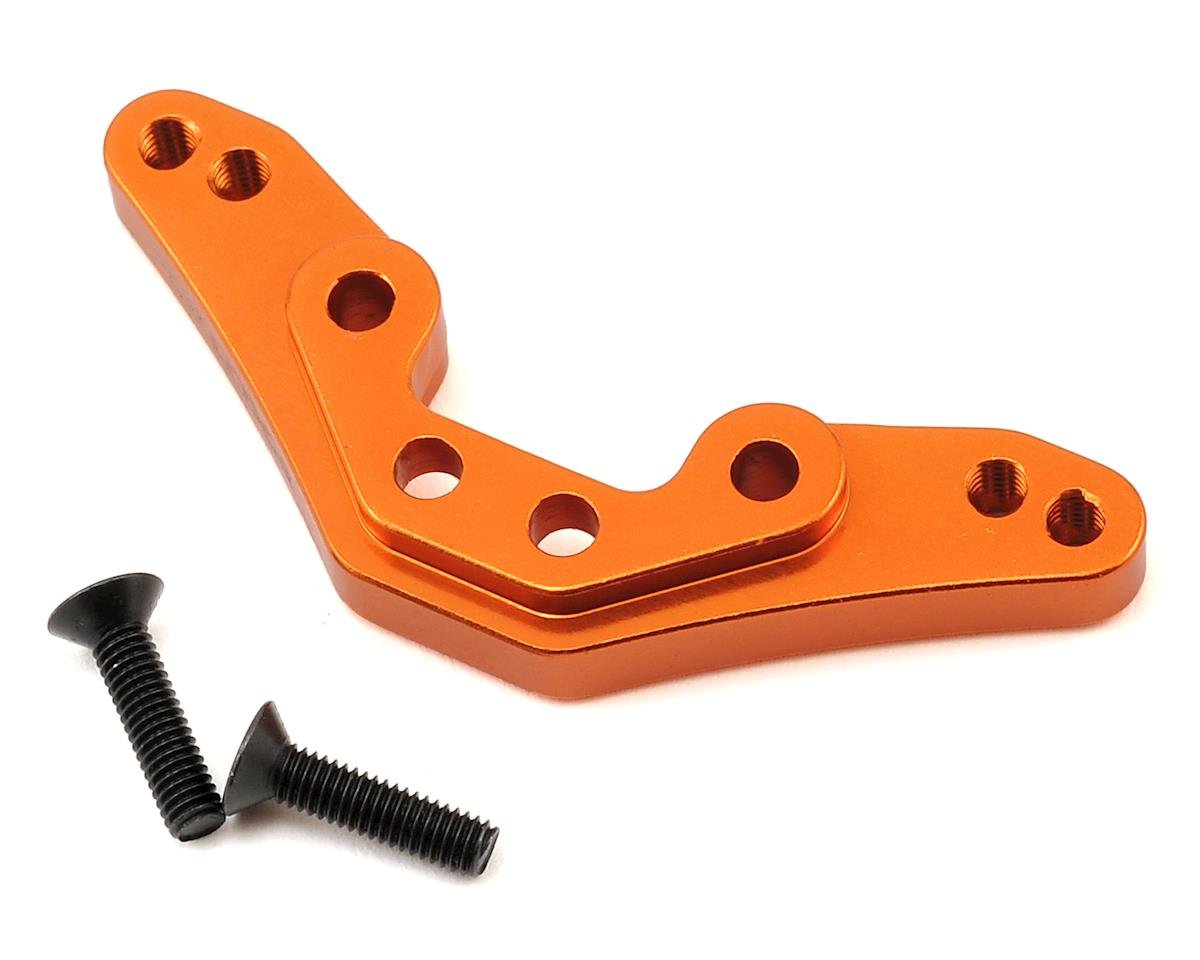 Exotek SRX-2 Aluminum Mid-Motor Rear Bulkhead (Orange) (EXO1447ORG)