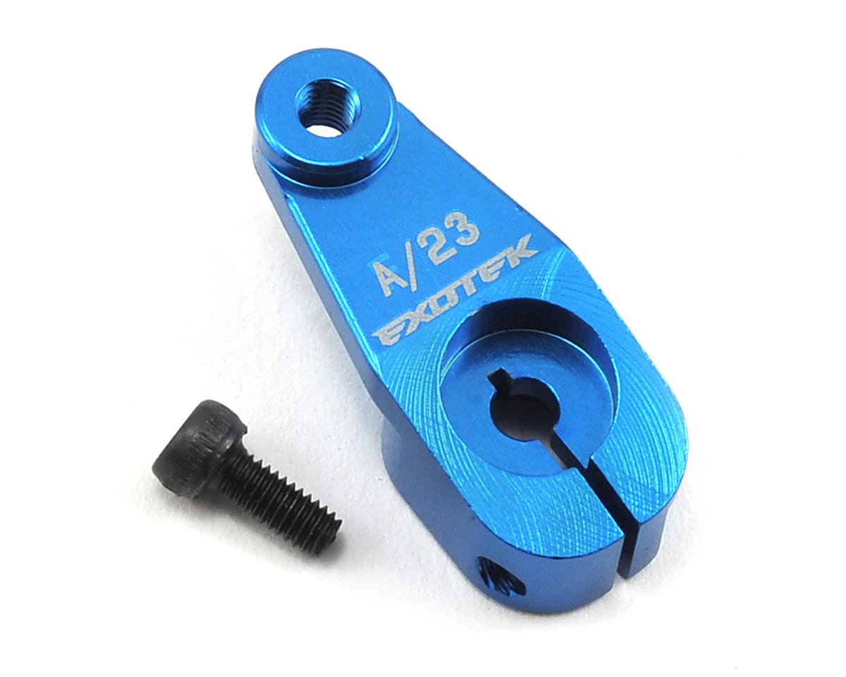Exotek Aluminum AE HD Servo Horn (Blue) (23T) (EXO1554BLU)