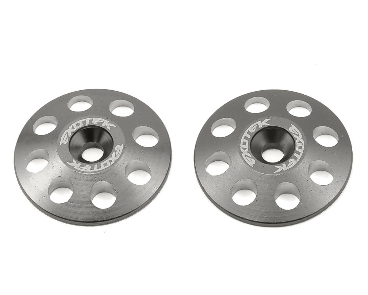 Exotek 22mm 1/8 XL Aluminum Wing Buttons (2) (Gun Metal) (EXO1665GUN)