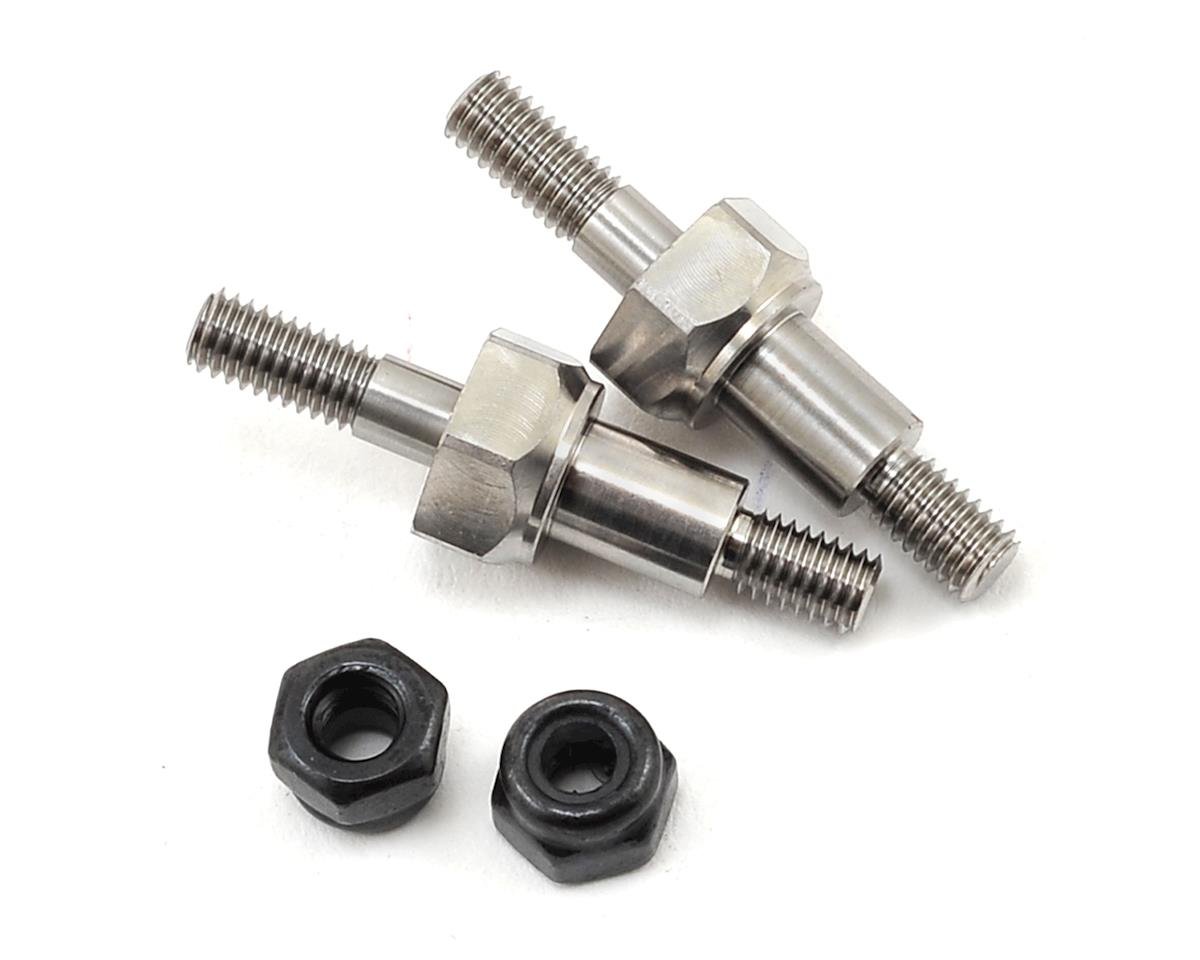 Exotek B6 Front Titanium Quick Change Shock Posts (2) (EXO1704)