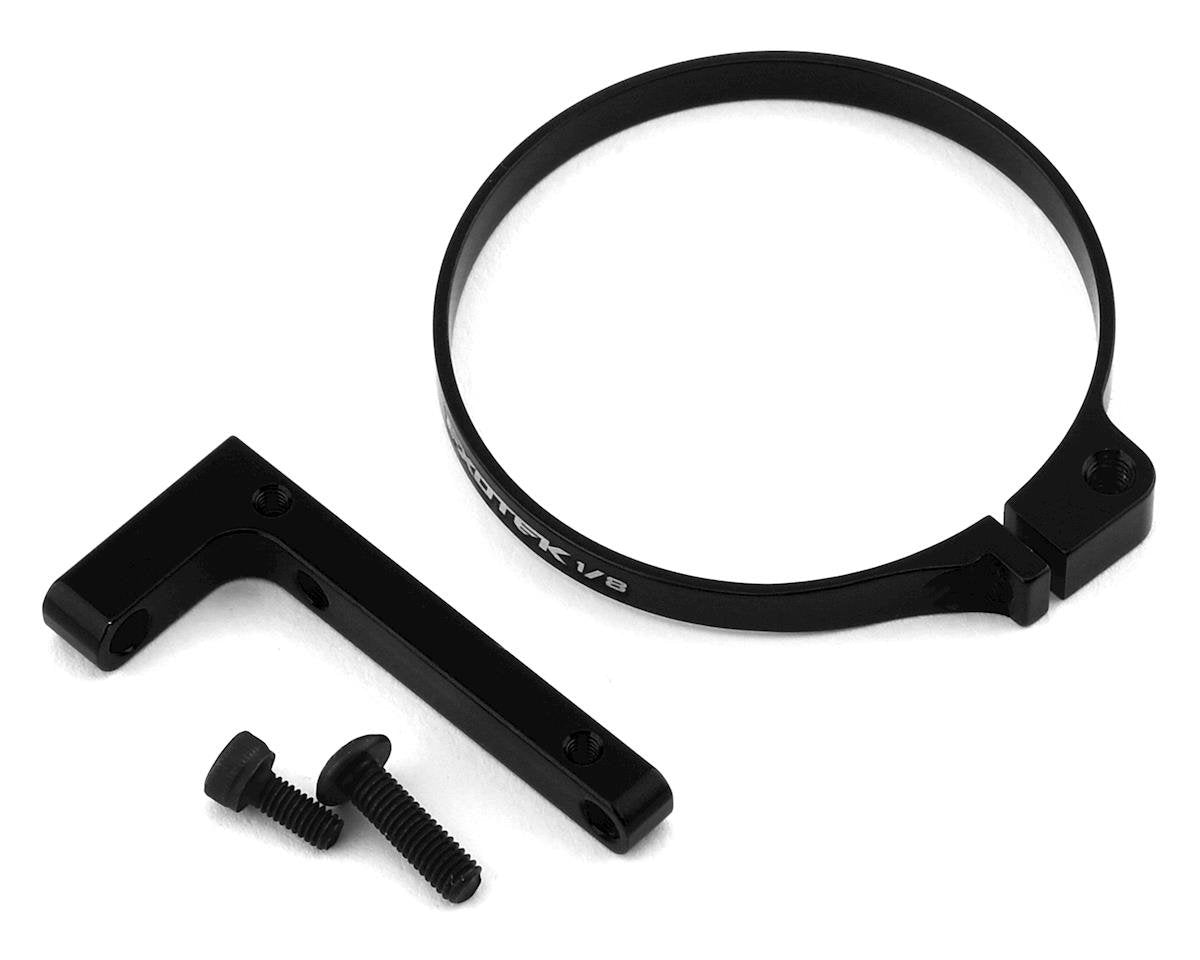 Exotek 1/8 V2 E-Buggy Clamp On Fan Mount (Black) (EXO1914BLK)