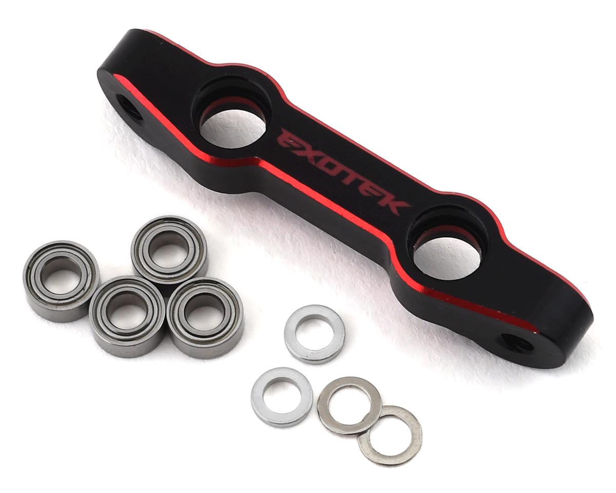 Exotek RB7 Aluminum Pro Steering Rack (Black/Red) (EXO1921)