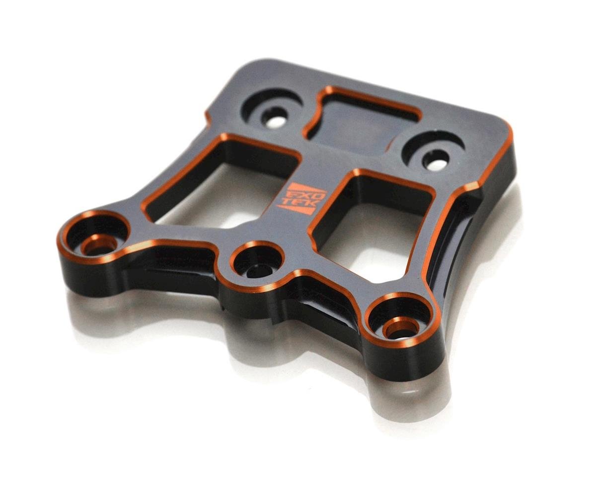 Exotek D819/E819 Aluminum HA Steering Brace Plate (Black/Orange) (EXO1927)