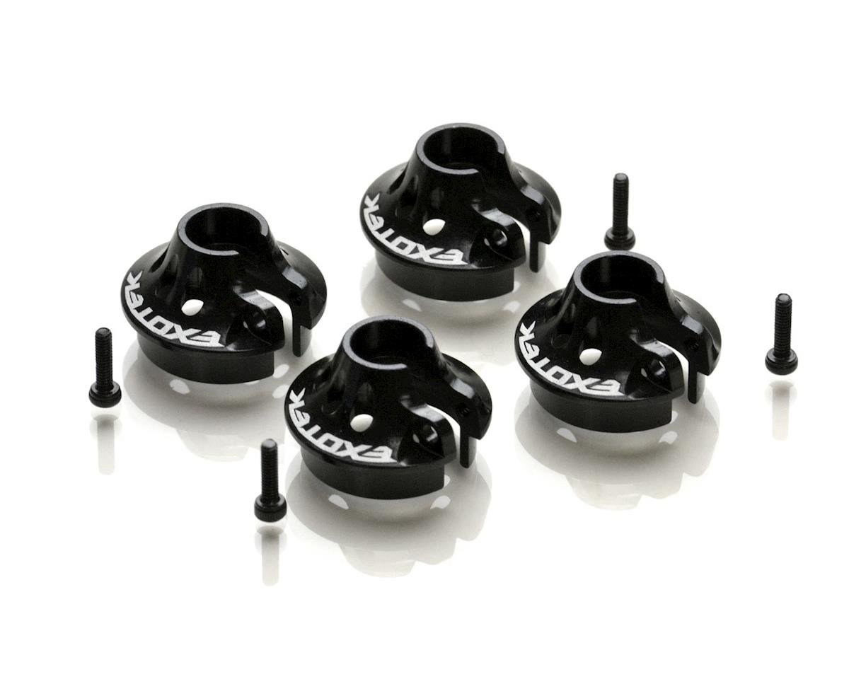 Exotek D819/E819 HD Clamping Spring Perch Set (Black) (4) (EXO1929)