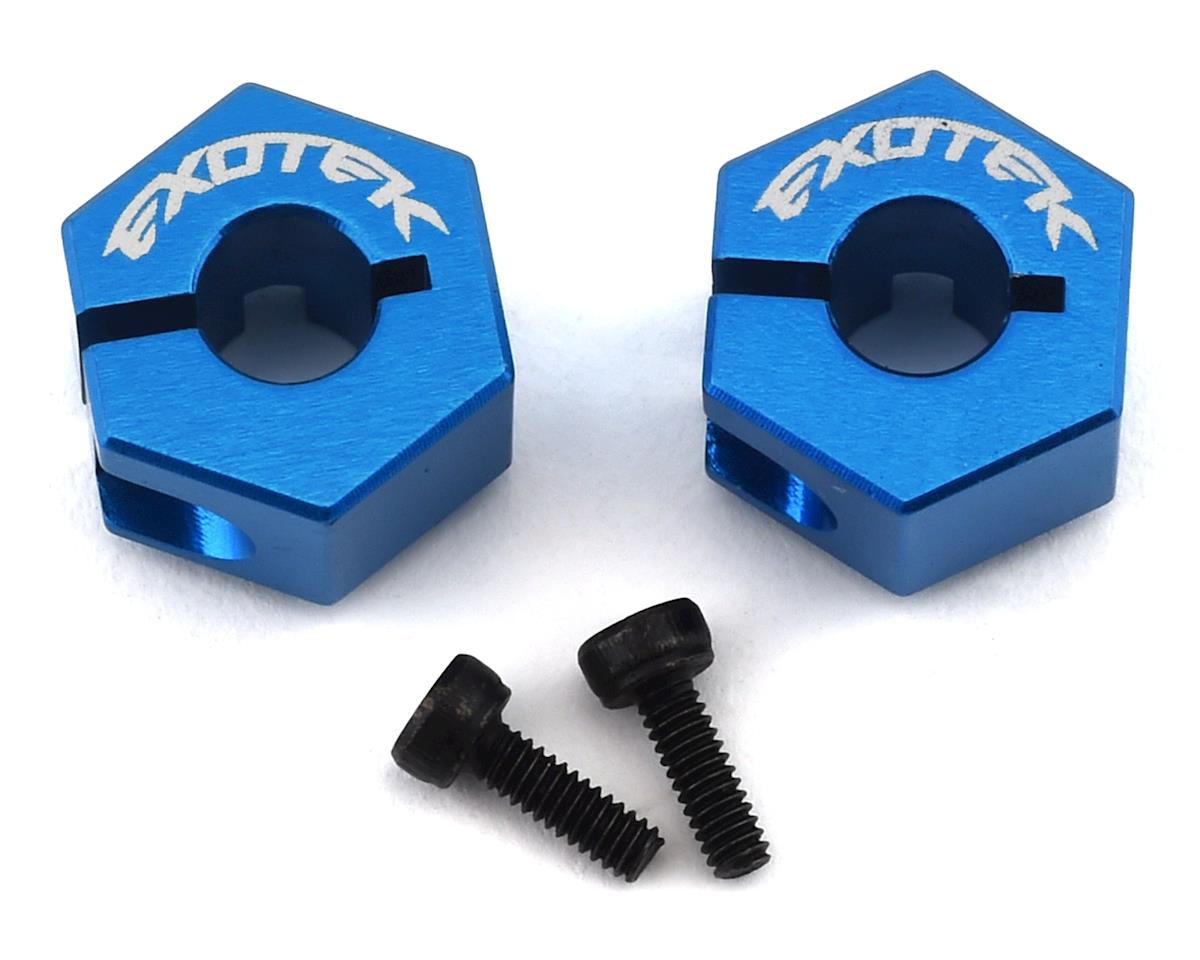 Exotek DR10 Aluminum Rear Clamping Hex (2) (EXO1977)