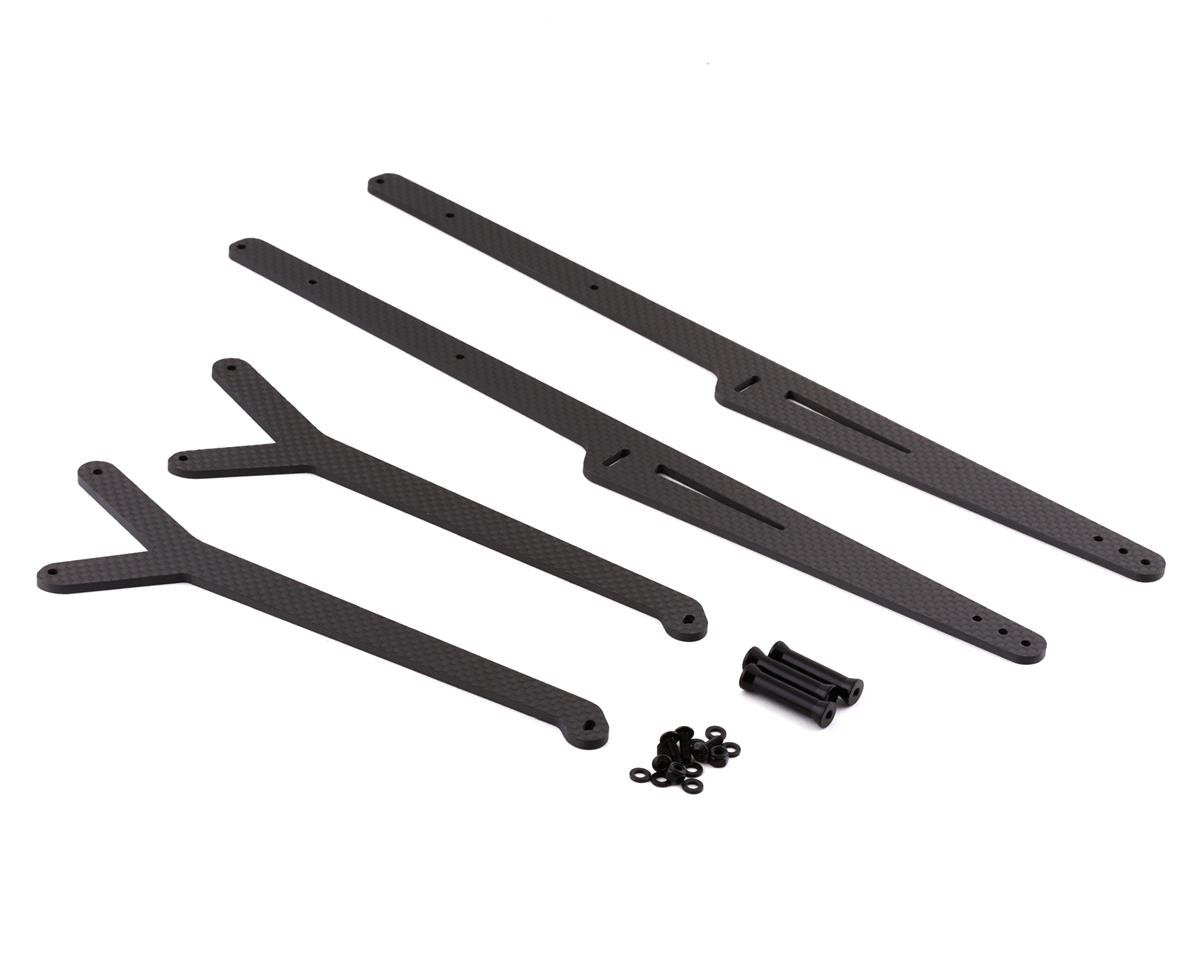 Exotek TLR 22S Losi Drag Carbon Fiber Adjustable Ladder Wheelie Bar Set (EXO2033)