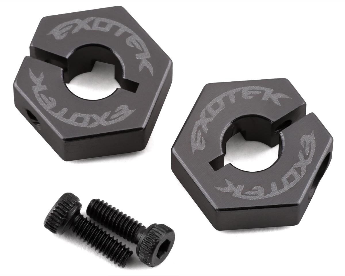 Exotek Losi Tenacity/Lasernut Aluminum Hex Set (Grey) (2) (EXO2055)