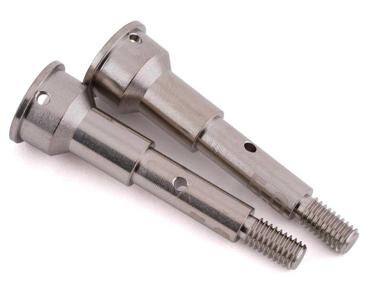 Exotek TLR 22 5.0 Titanium Lightweight Rear CVA Axles (2) (Drag Racing Only) (EXO2061)