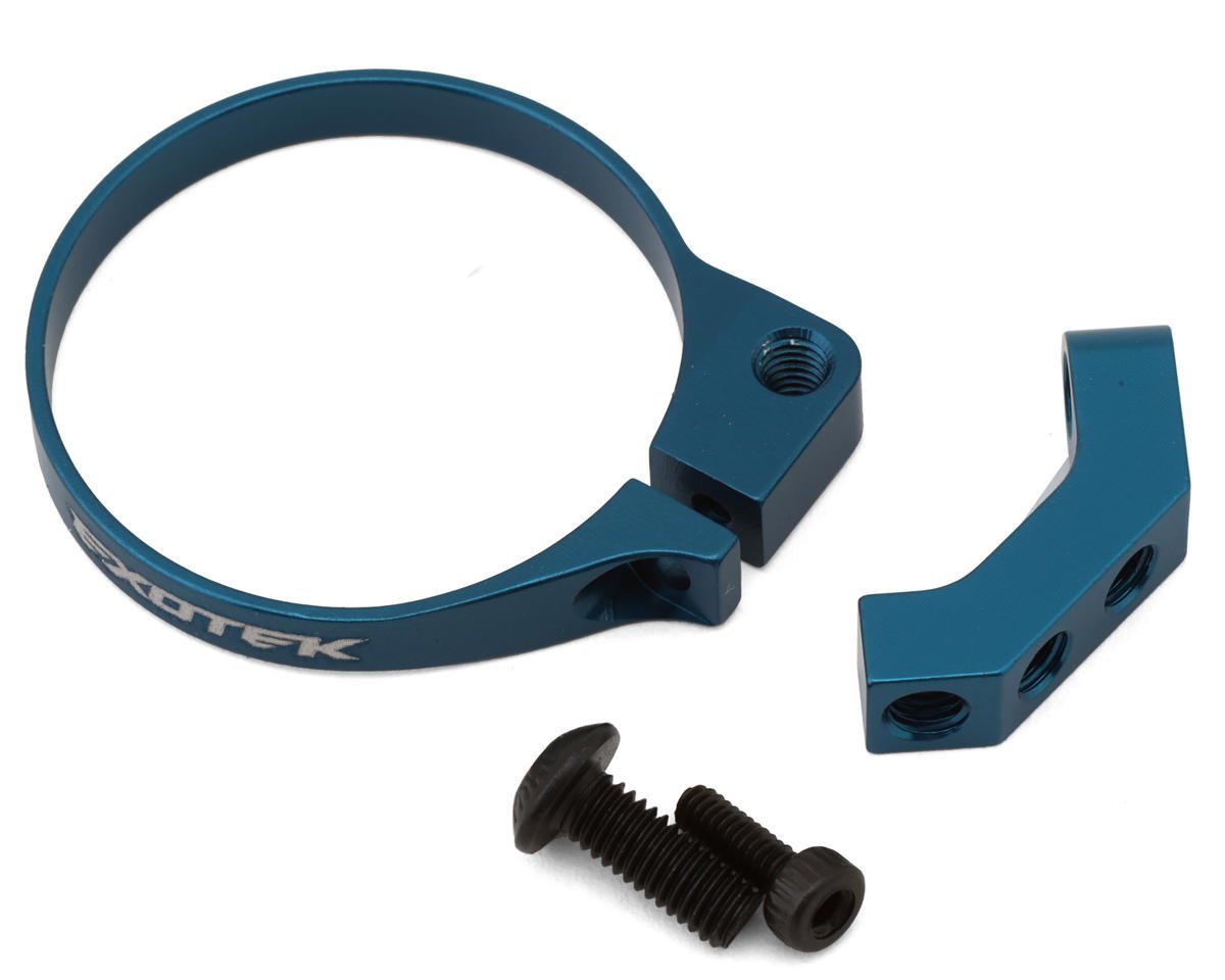 Exotek 24mm Motor Aluminum Mini Fan Mount (Blue) (EXO2161BLU)