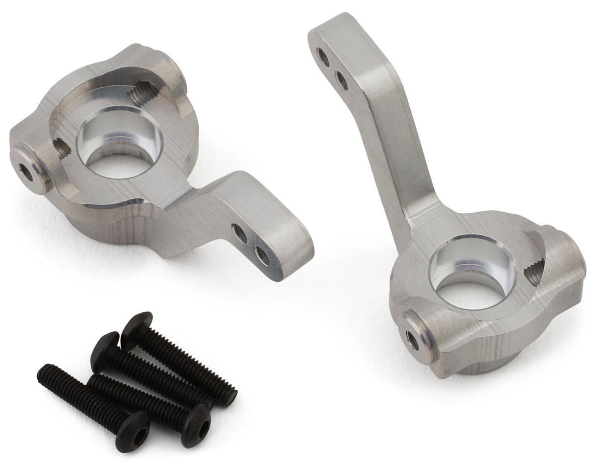Exotek Tamiya BBX BB-01 HD Aluminum Front Steering Knuckles (Silver) (2) (EXO2232)