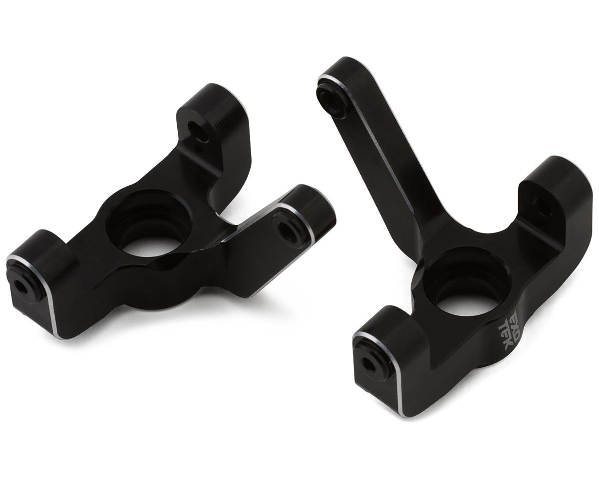Exotek Losi 22S HD Aluminum Front Spindle Hubs (Black) (2) (EXO2253)