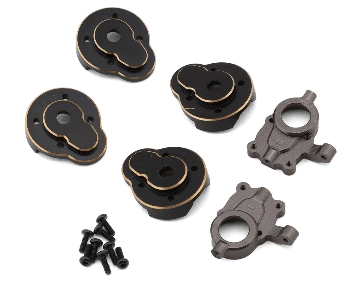 Furitek FX118 Brass Front & Rear Outer Portal Covers w/Aluminum Inner Covers Set (FTK-FUR-2421)