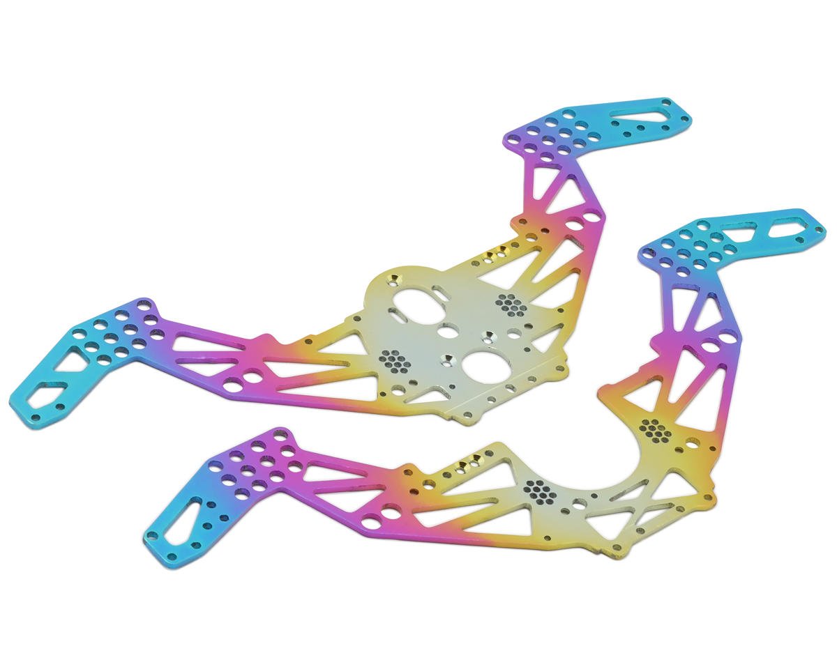 Furitek Losi 1/18 Mini LMT Titanium Chassis Frame Kit (Rainbow) (FTK-FUR-2587)