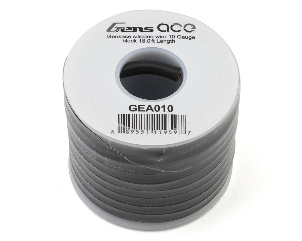 Gens Ace Silicone Wire (10AWG) (Black) (18.4 ft.) (GEA010)