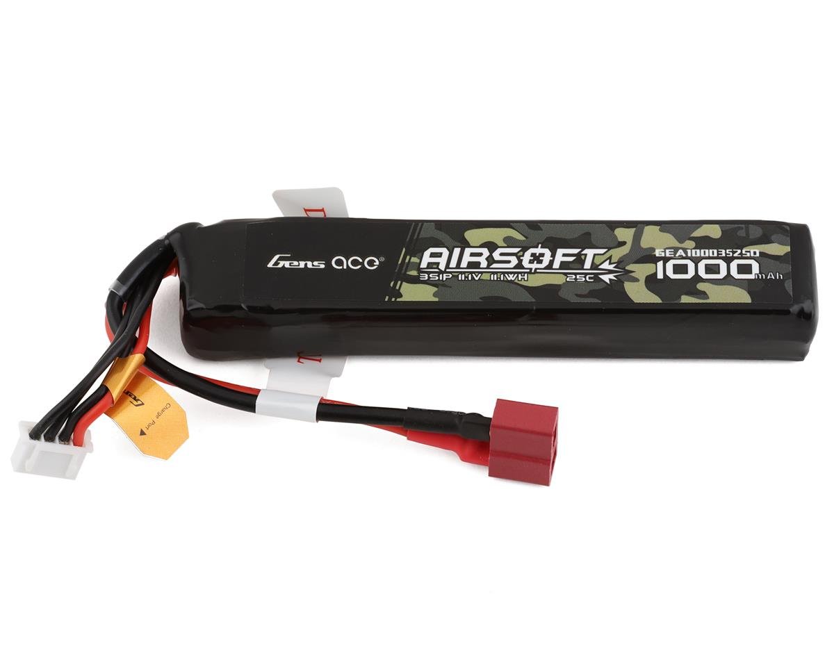 Gens Ace 3S 25C Airsoft LiPo Battery w/Deans Plug (11.1V/1000mAh) (GEA10003S25D)