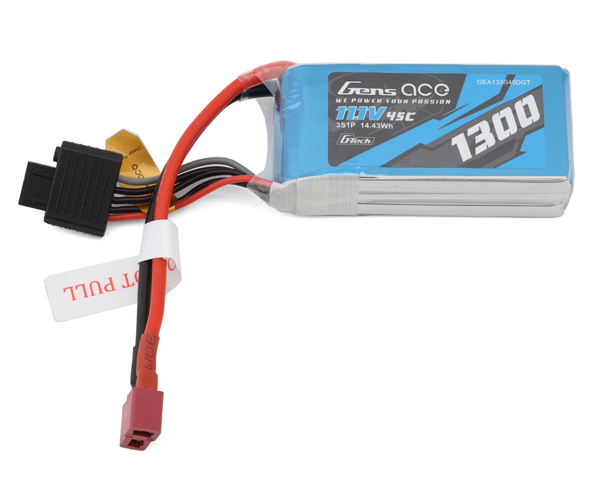Gens Ace G-Tech Smart 3S LiPo Battery 45C (11.1V/1300mAh) (GEA133S45DGT)