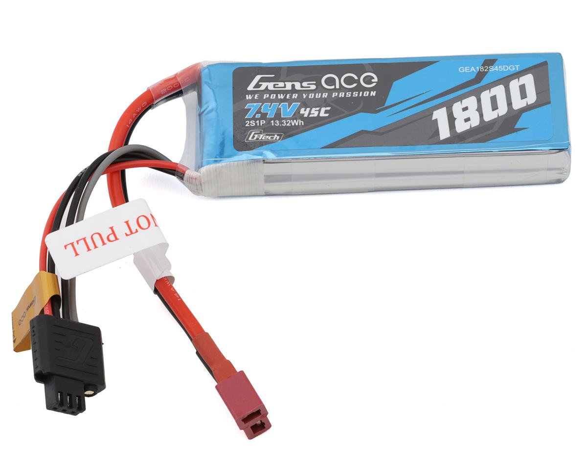 Gens Ace G-Tech Smart 2S LiPo Battery 45C (7.4V/1800mAh) (GEA182S45DGT)