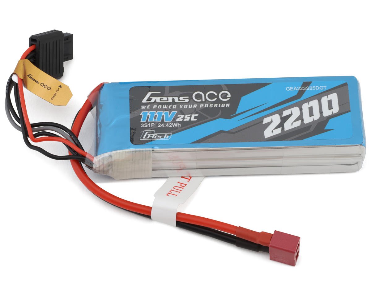 Gens Ace G-Tech Smart 3S LiPo Battery 25C (11.1V/2200mAh) w/Deans (GEA223S25DGT)