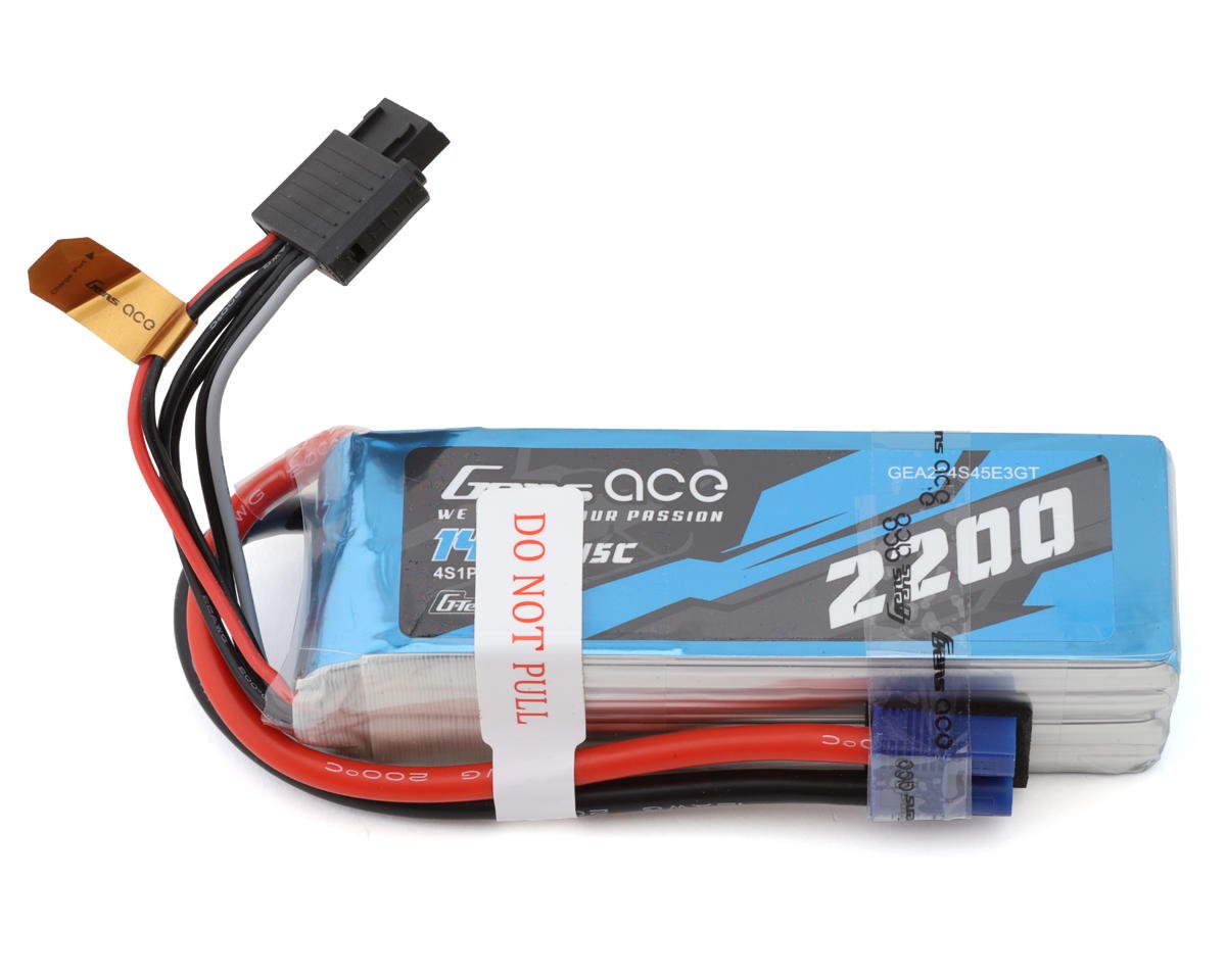 Gens Ace G-Tech Smart 4S LiPo Battery 45C (14.8V/2200mAh) w/EC3 Connector (GEA224S45E3GT)