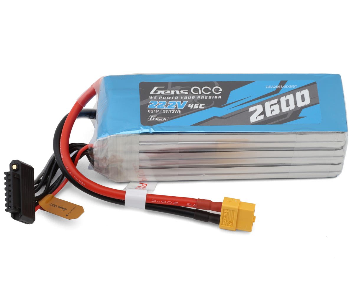 Gens Ace G-Tech Smart 6S LiPo Battery 45C (22.2V/2600mAh) (GEA266S45X6GT)