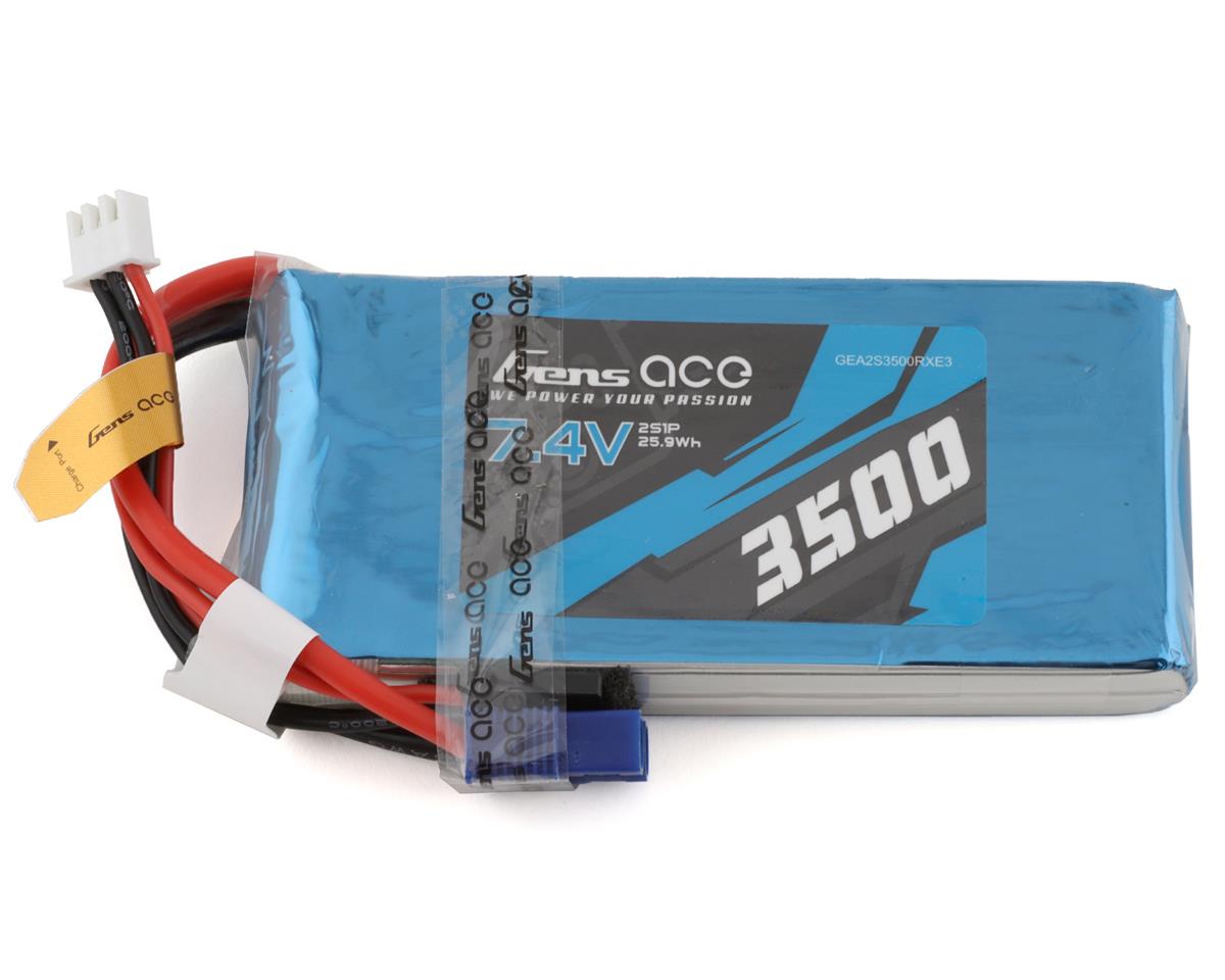 Gens Ace 2s LiPo Receiver Battery (7.4V/3500mAh) (GEA2S3500RXE3)