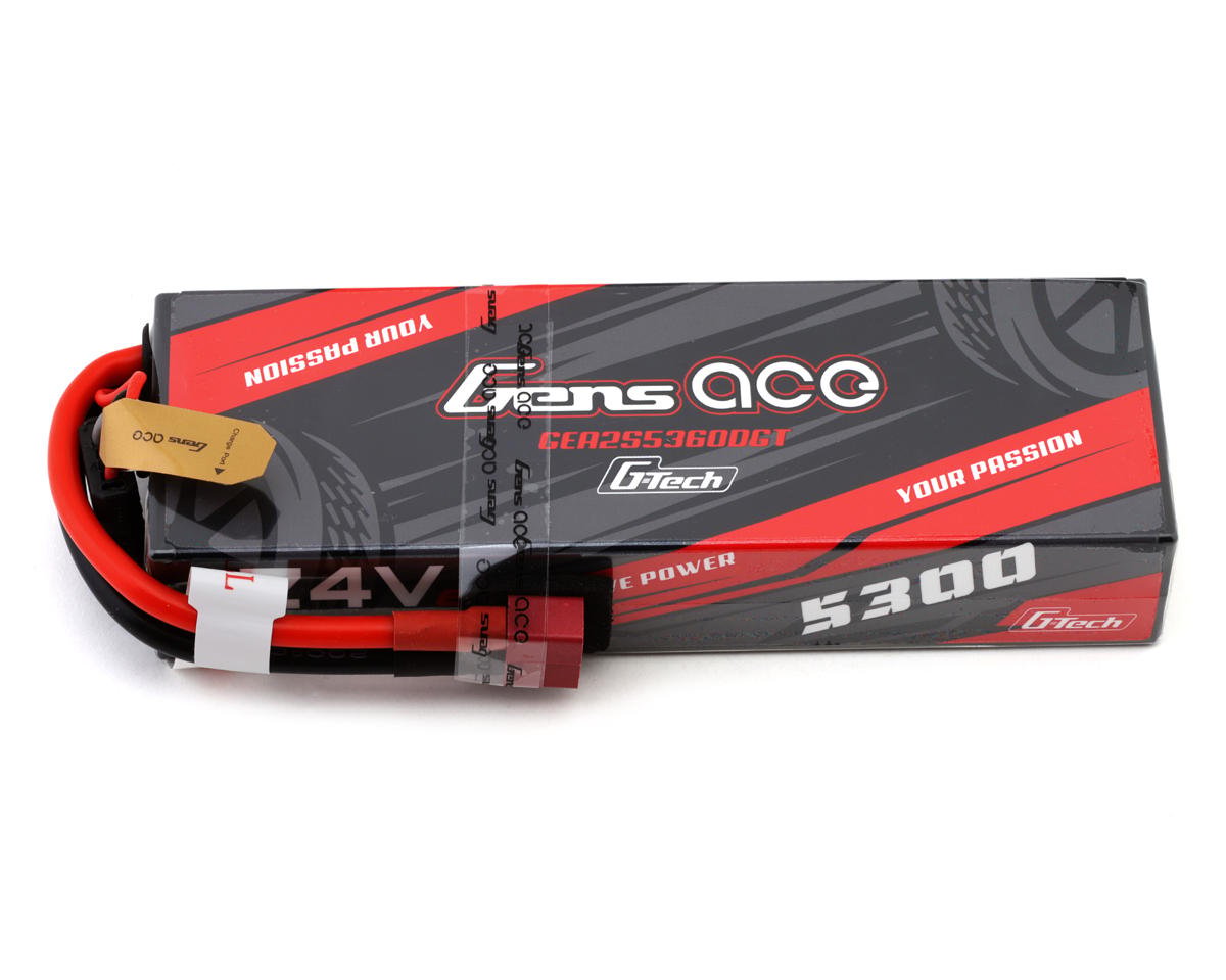 Gens Ace G-Tech Smart 2S LiPo Battery 60C (7.4V/5300mAh) w/T-Style Connector (GEA2S5360DGT)