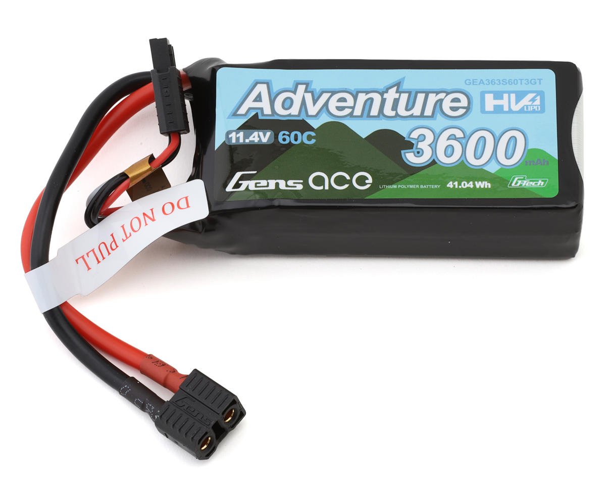 Gens Ace G-Tech Smart 3S LiHV Battery 60C (11.4V/3600mAh) (GEA363S60T3GT)