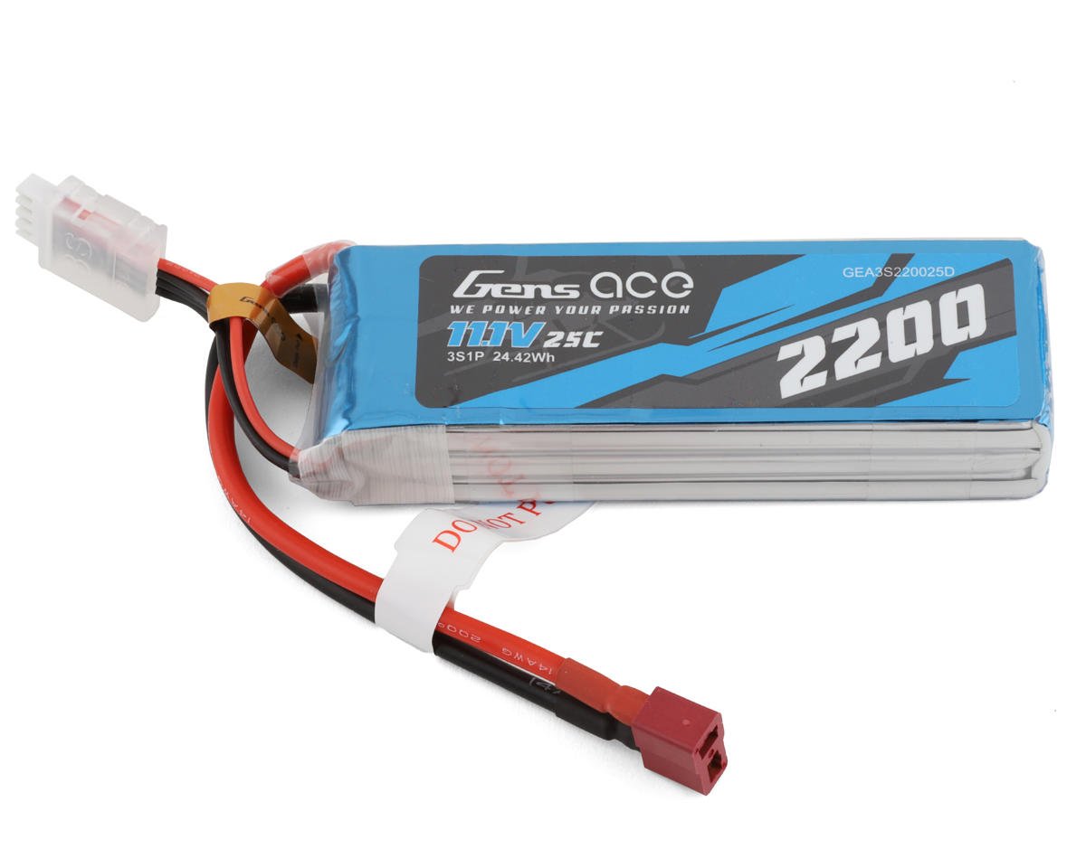 Gens Ace 3S LiPo Battery 25C (11.1V/2200mAh) (GEA3S220025D)