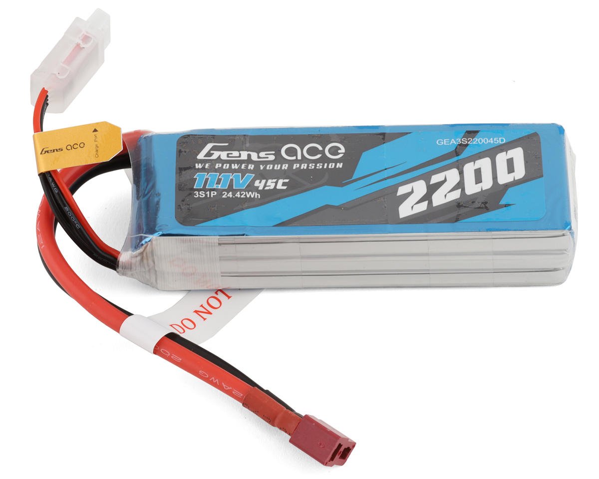 Gens Ace 3S LiPo Battery 45C (11.1V/2200mAh) (GEA3S220045D)