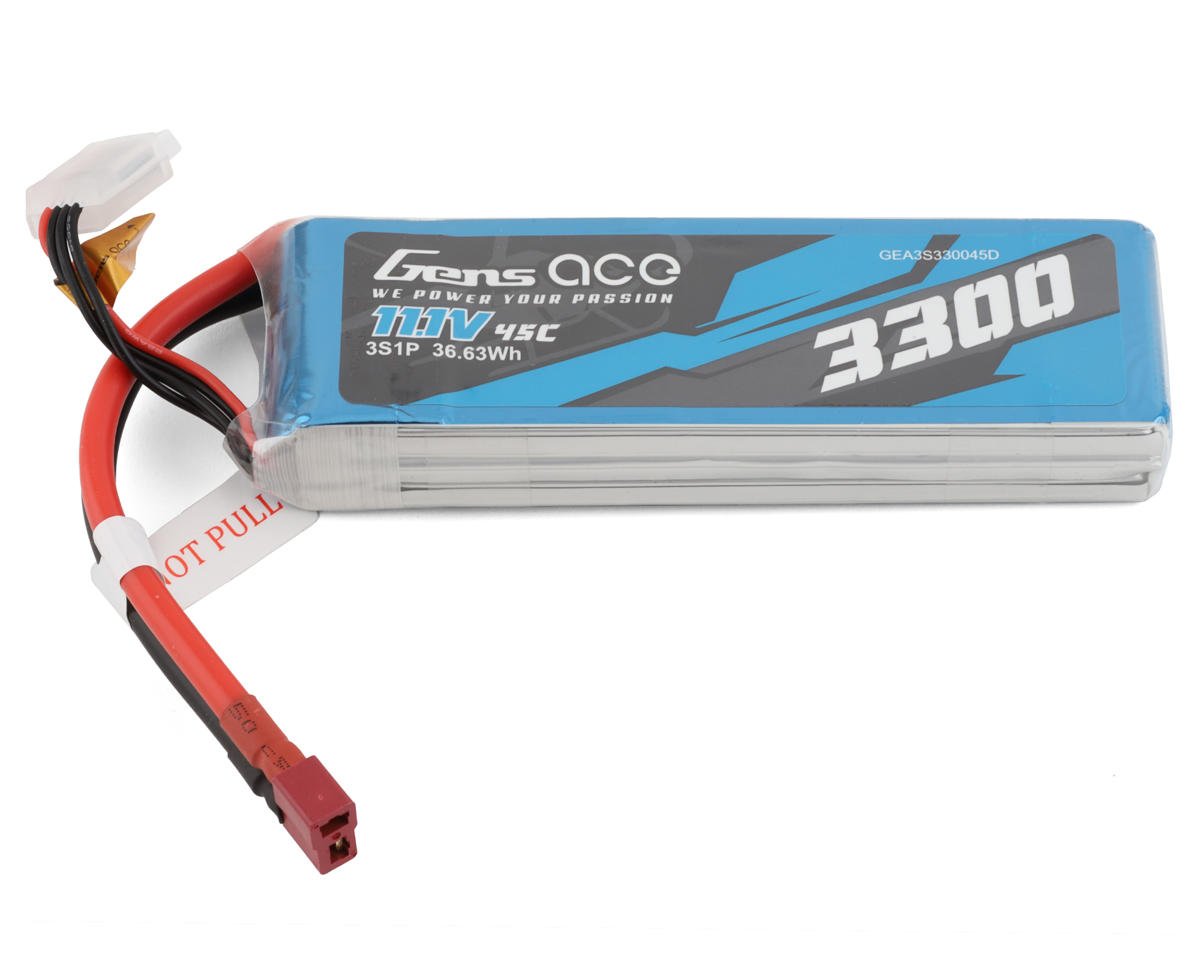 Gens Ace 3S LiPo Battery 45C (11.1V/3300mAh) (GEA3S330045D)