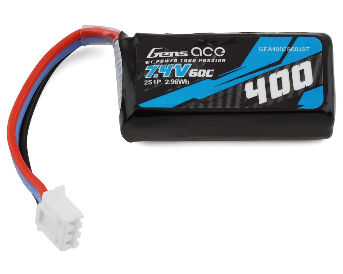 Gens Ace 2s LiPo Battery 60C (7.4V/400mAh) (GEA4002S60JST)