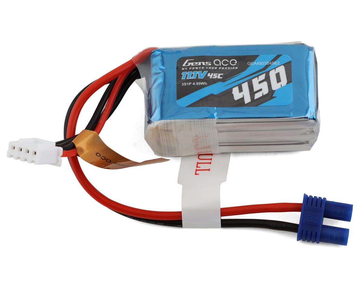 Gens Ace 3S LiPo Battery 45C (11.1V/450mAh) (GEA4503S45E2)
