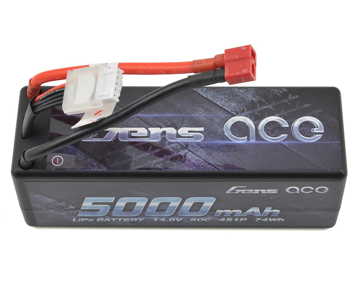 Gens Ace 4S LiPo Battery Pack 50C w/Deans Connector (14.8V/5000mAh) (GEA50004S50D)