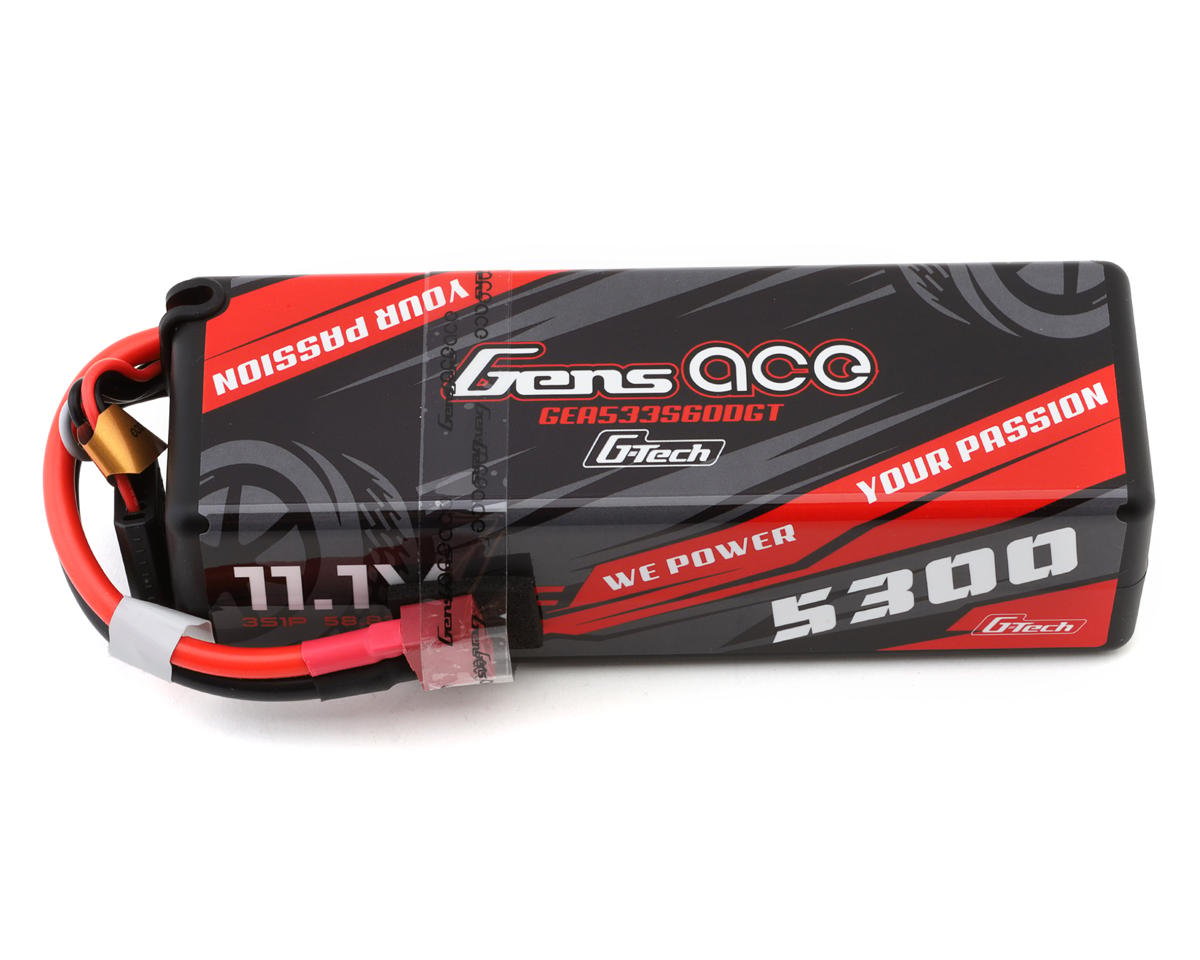 Gens Ace G-Tech Smart 3S LiPo Battery 60C (11.1V/5300mAh) w/T-Style Connector (GEA533S60DGT)