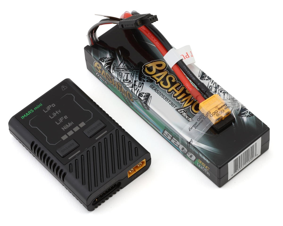 Gens Ace G-Tech Smart 2S Bundle w/2S 35C XT60 LiPo Battery (5200mAh) (GEA60W2S5235GT)