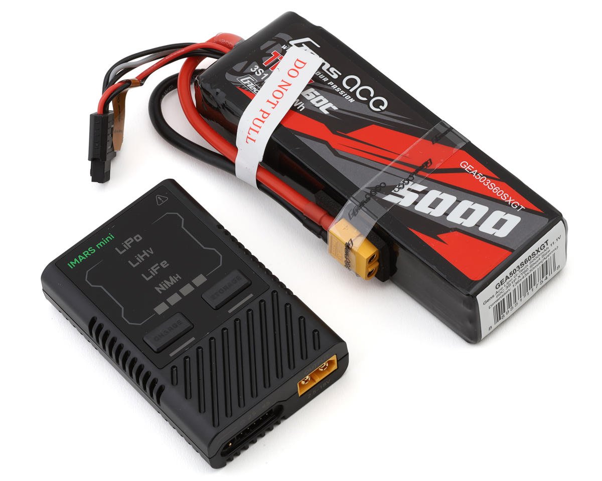 Gens Ace G-Tech Smart 3S Bundle w/3S 60C XT60 LiPo Battery (5000mAh) (GEA60W3S5060GT)