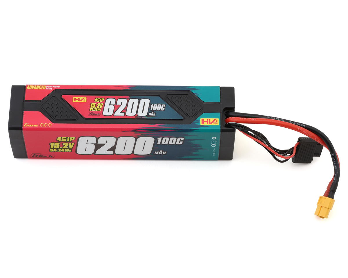Gens Ace G-Tech Smart 4S LiHV Battery 100C (15.2V/6200mAh) w/XT60 Connector (GEA624S10X6GT)