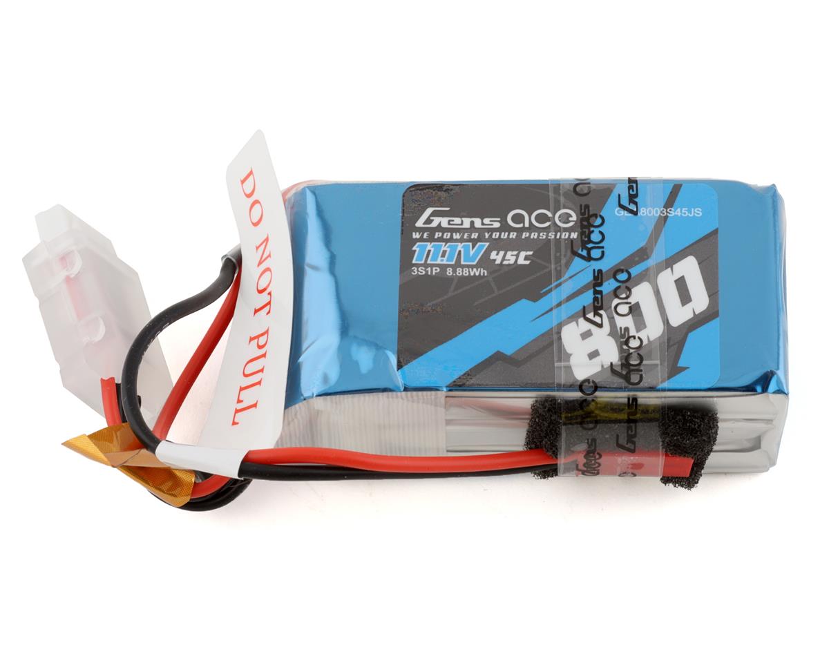 Gens Ace 3S LiPo Battery 45C (11.1V/800mAh) (GEA8003S45JS)