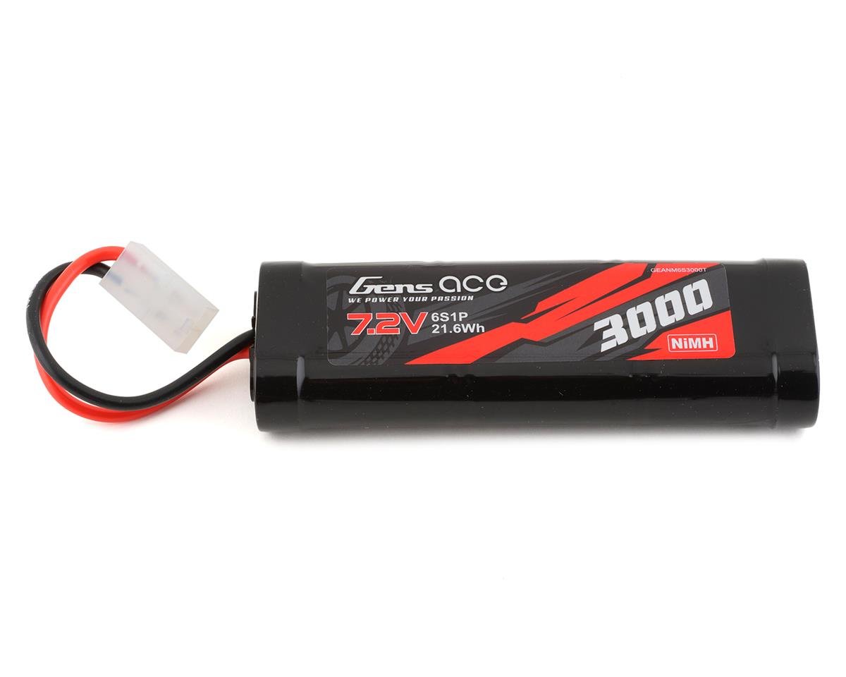 Gens Ace 6-Cell 7.2V NiMh Battery w/Tamiya Connector (3000mAh) (GEANM6S3000T)