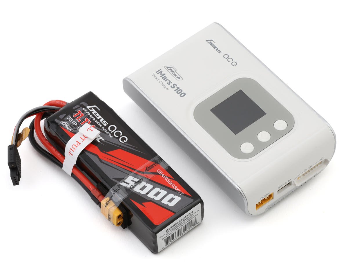 Gens Ace G-Tech Smart 3S Bundle w/3S 60C XT60 LiPo Battery (5000mAh) (GEAS100503S60GT)