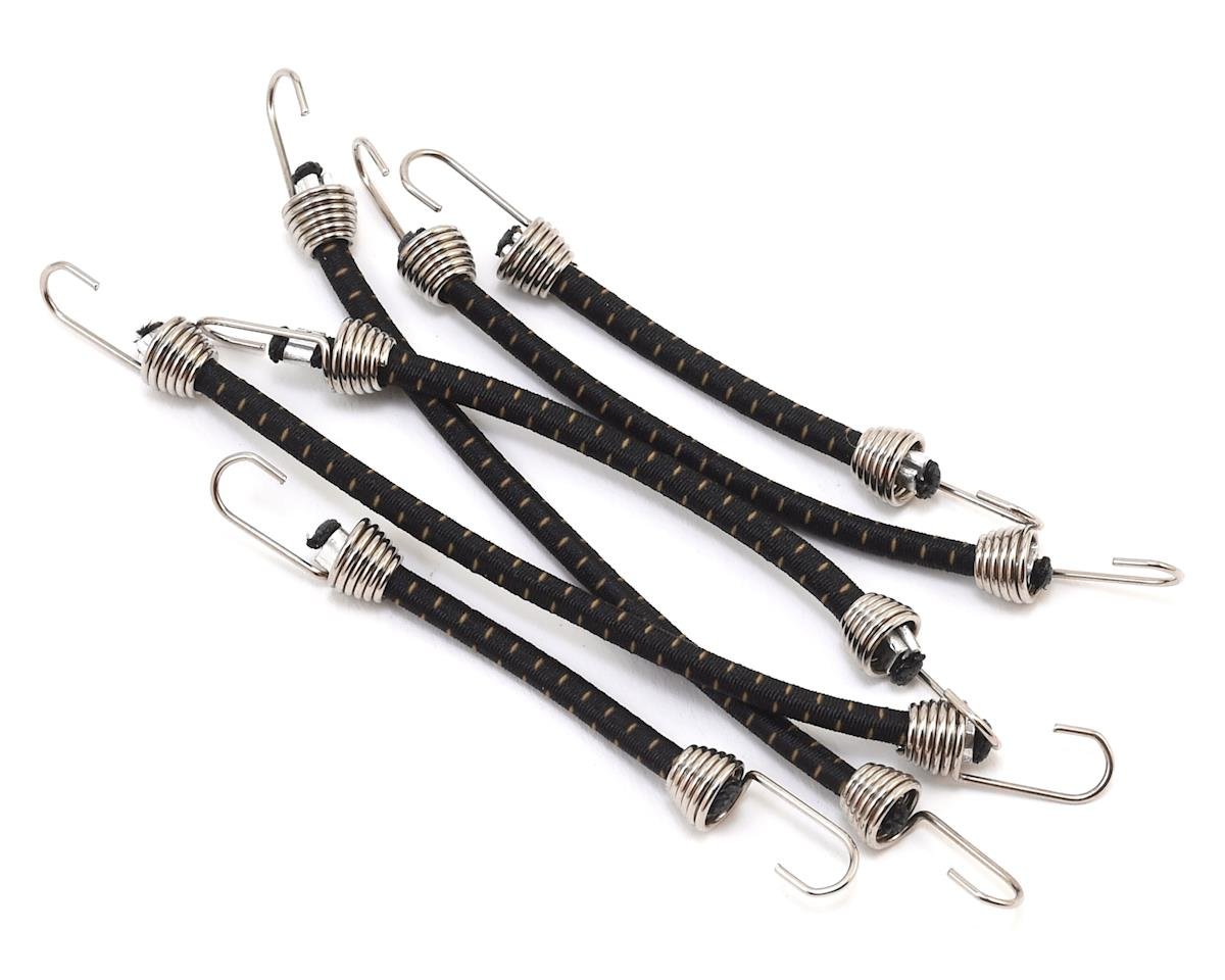 Hot Racing 1/10 Scale Bungee Cord Set (Black/Tan) (6) (HRAACC468C41)
