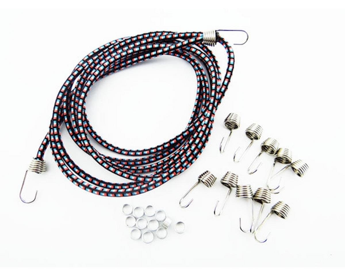 Hot Racing 1/10 Scale Bungee Cord Kit (Green/White) (HRAACC468K1285)