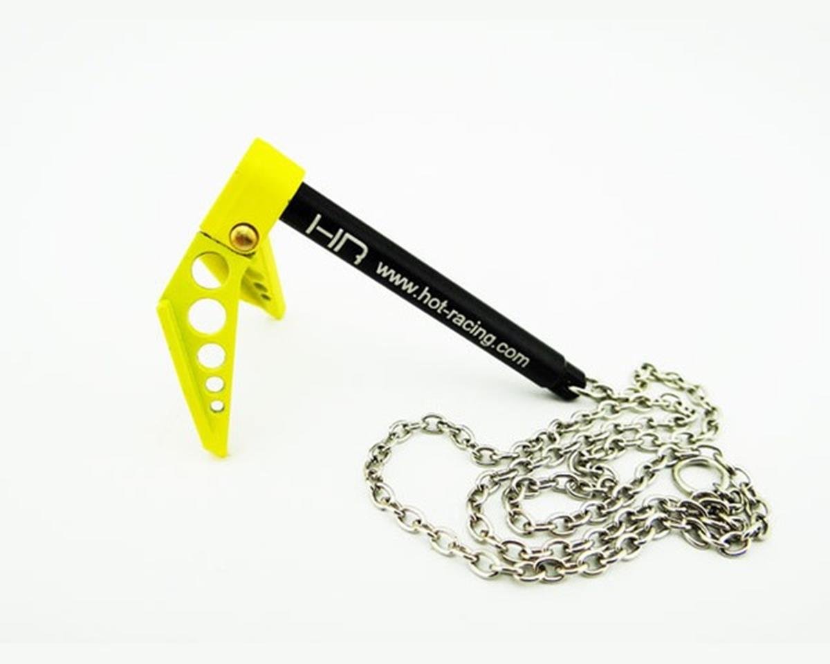 Hot Racing 1/10 Portable Fold Up Winch Anchor (Yellow/Black) (HRAACC838F04)