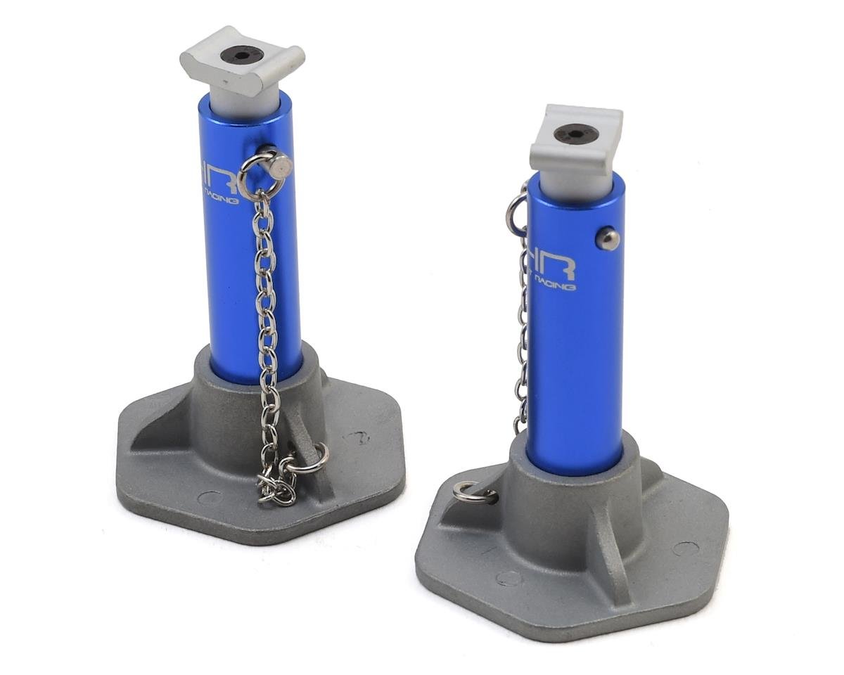 Hot Racing 1/10 Scale Aluminum Jack Stands (Blue) (HRAACC83J06)