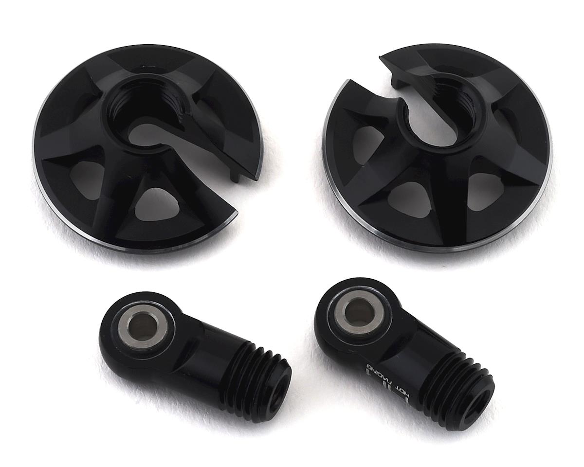 Hot Racing Arrma 6S Locking Aluminum Shock End (Black) (HRAAON154X01)