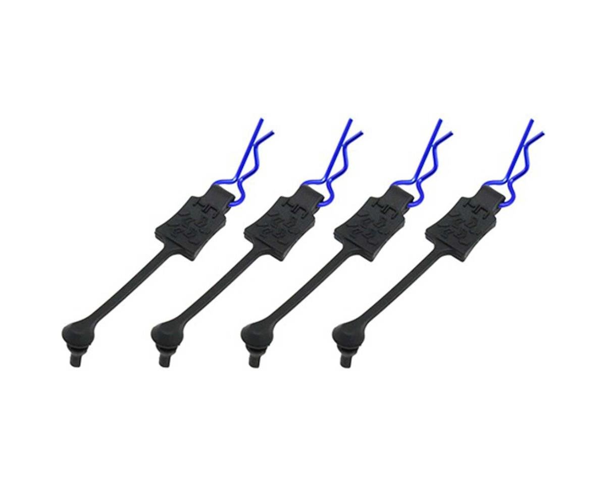 Hot Racing 1/10 Body Clip Retainers (Blue) (4) (HRABWP39T06)