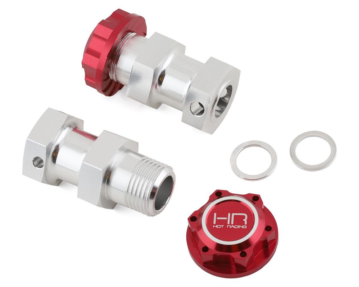 Hot Racing Aluminum Wheels Hex Extensions - Losi 5ive (HRADBL10W02)
